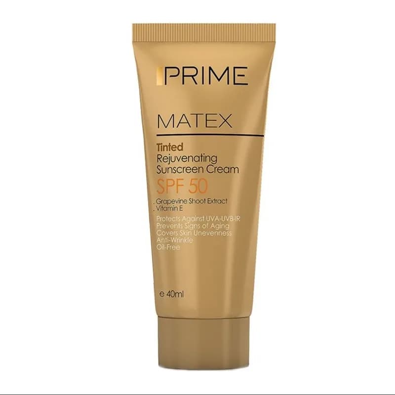 ضد آفتاب رنگی جوان کننده SPF50 پرایم (Prime) | رژینا ضد آفتاب رنگی جوان کننده SPF50 پرایم (Prime)