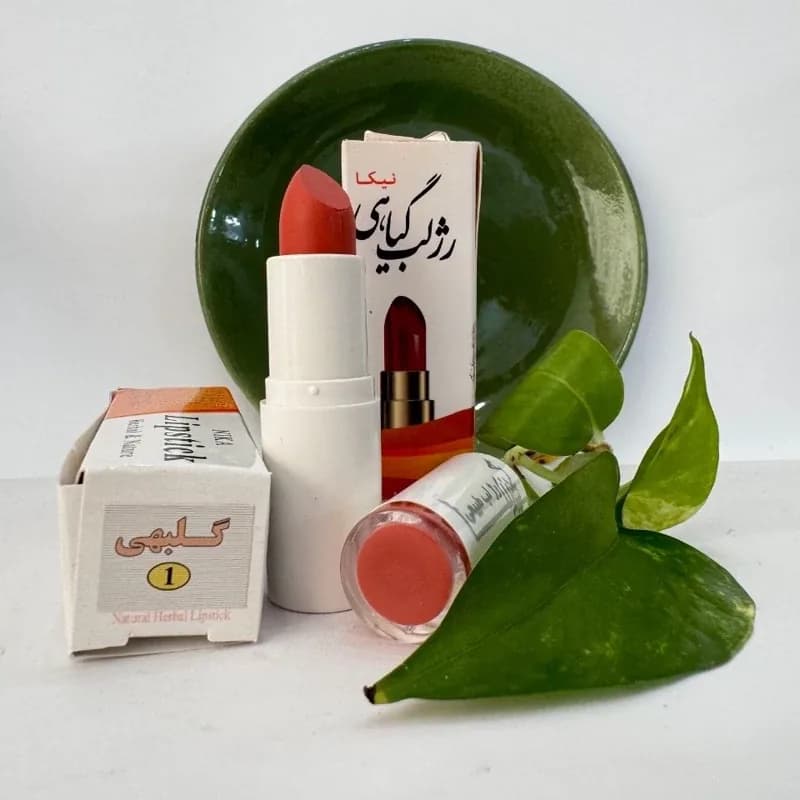 رژ لب نیکا گلبهی (کد1)بدون سرب و مواد شیمیایی