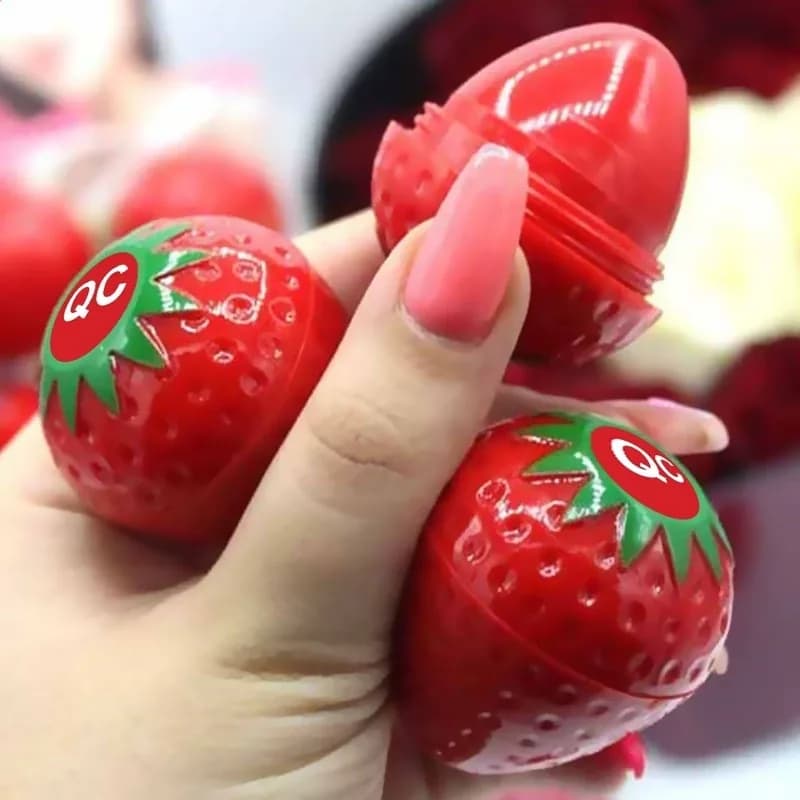 بالم لب توت فرنگی حرارتی بافت بسیار سبک | رژینا بالم لب توت فرنگی حرارتی بافت بسیار سبک