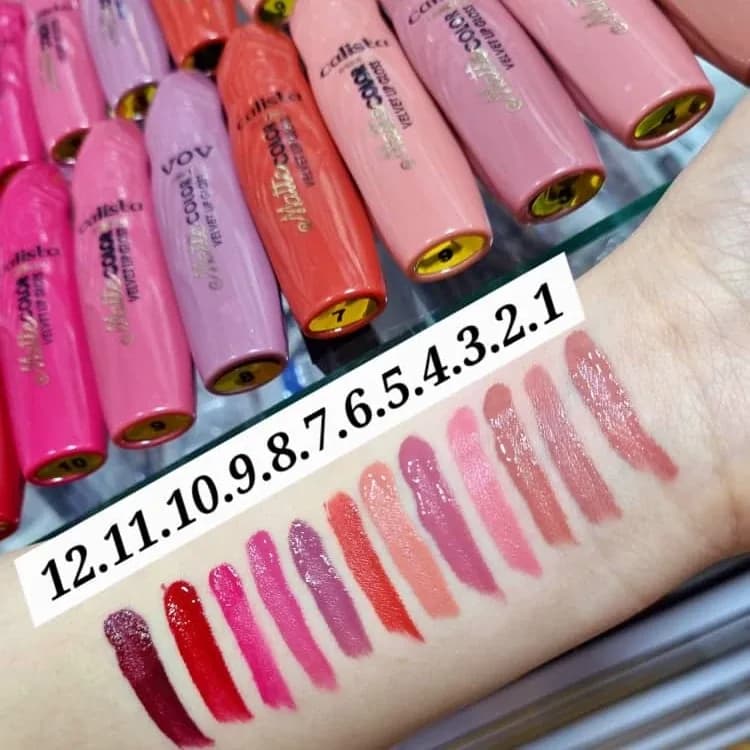 رژ لب مایع کالیستا وvov و24ساعته