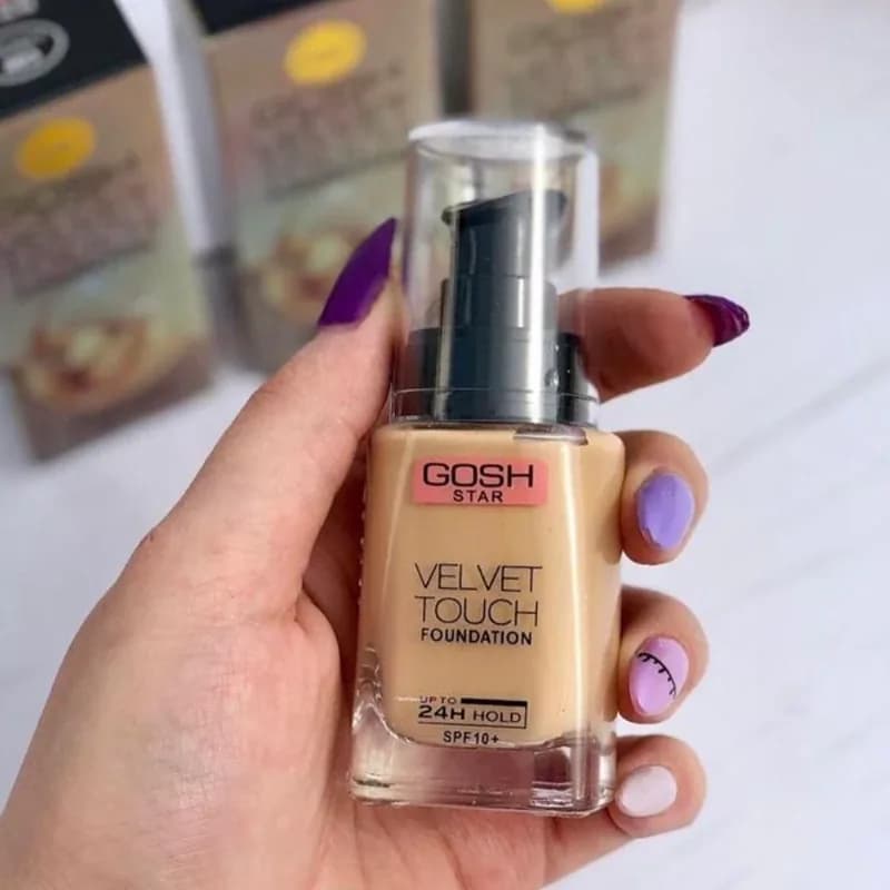 کرم پودر گاش GOSH مدل Velvet Touch اورجینال | رژینا کرم پودر گاش GOSH مدل Velvet Touch اورجینال