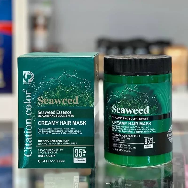 ماسک مو کراتینه سیاوید seaweedبرزیل 1000 میل | رژینا ماسک مو کراتینه سیاوید seaweedبرزیل 1000 میل