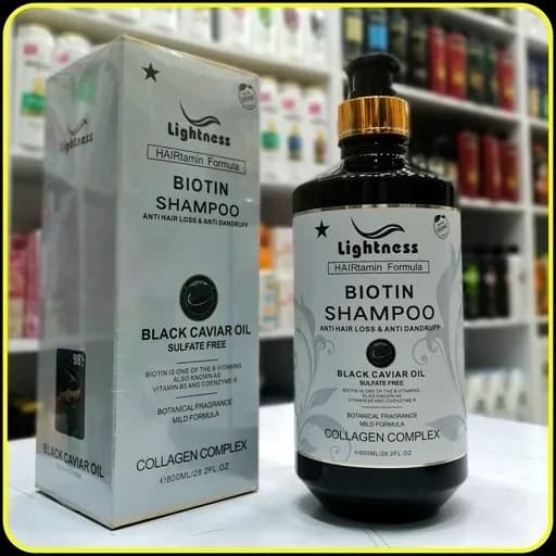 شامپو موی سر لایتنس هرتامین با روغن خاویار مشکی (800میل) | رژینا شامپو موی سر لایتنس هرتامین با روغن خاویار مشکی (800میل)