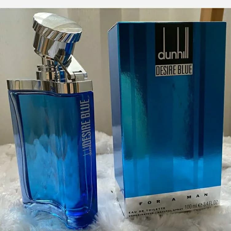 عطر مردانه و زنانه دیزایر بلو آلفرد دانهیل-رایحه ی خنک دریایی و مرکباتی Dunhill Desire Blue (5 الی 50 میل)