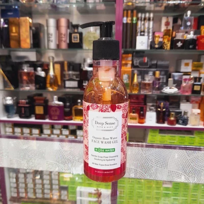ژل شستشو صورت دیپ سنس انواع پوست بویژه حساس گلاب و رز فرانسوی 250 میل | رژینا ژل شستشو صورت دیپ سنس انواع پوست بویژه حساس گلاب و رز فرانسوی 250 میل