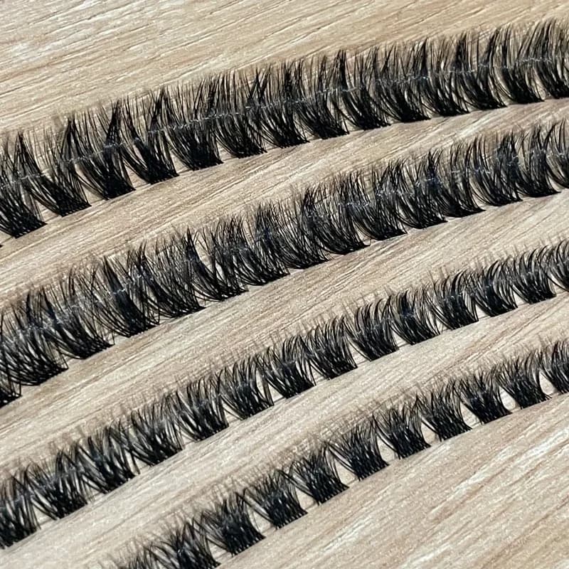مژه مصنوعی مژه فیشر ردمی دوبل پرتراکم سایز10 تا 16 ابریشمی مژه ریسه ای
