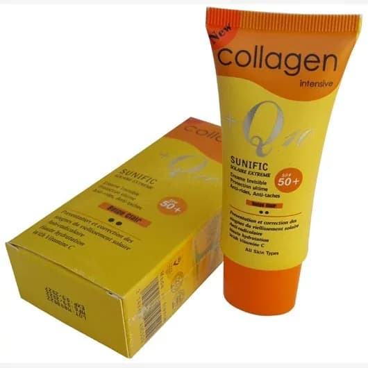 کرم ضد آفتاب کلاژن کیوتن با رنگ بژ روشن دو نقطه SPF50 | رژینا کرم ضد آفتاب کلاژن کیوتن با رنگ بژ روشن دو نقطه SPF50