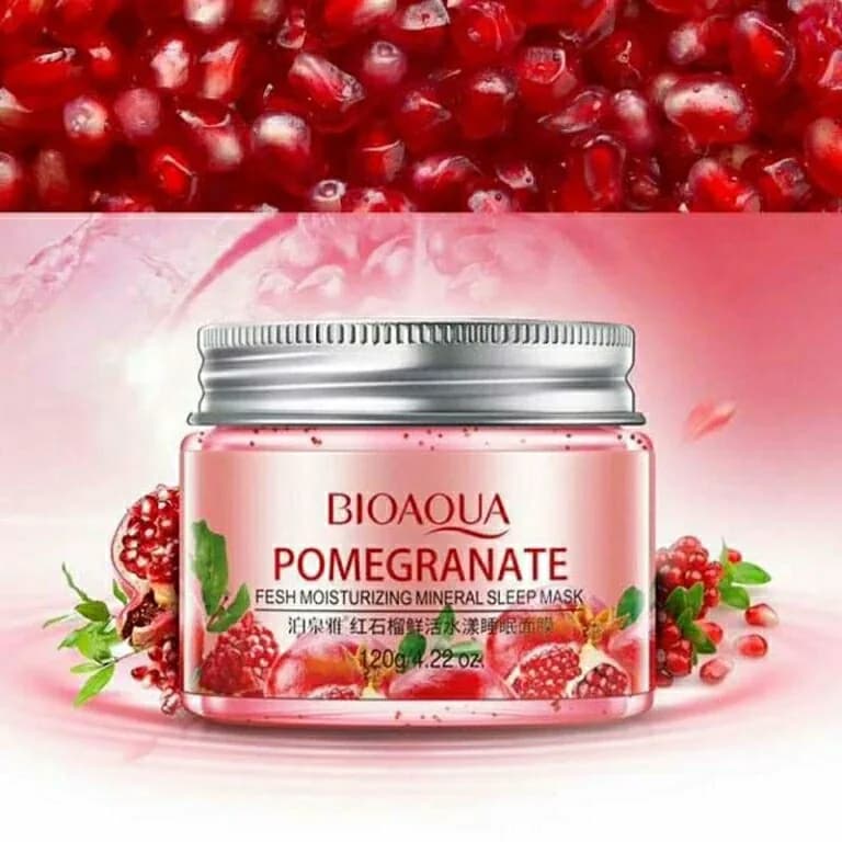 ماسک صورت شب انار بیوآکوا Bioaqua 120g | رژینا ماسک صورت شب انار بیوآکوا Bioaqua 120g