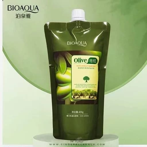 ماسک موی ساندیسی عصاره زیتون بیوآکوا وزن 400 گرم تاریخ 2028 | رژینا ماسک موی ساندیسی عصاره زیتون بیوآکوا وزن 400 گرم تاریخ 2028