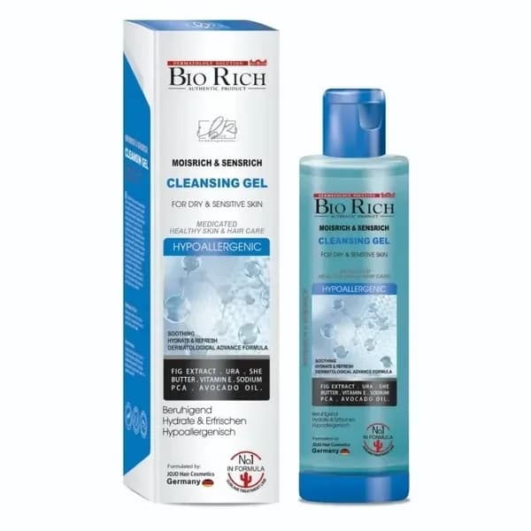 ژل شستشوی صورت ( مویس ریچ و سنس ریچ ) بایوریچ 250 میلی لیتر Bio Rich | رژینا ژل شستشوی صورت ( مویس ریچ و سنس ریچ ) بایوریچ 250 میلی لیتر Bio Rich