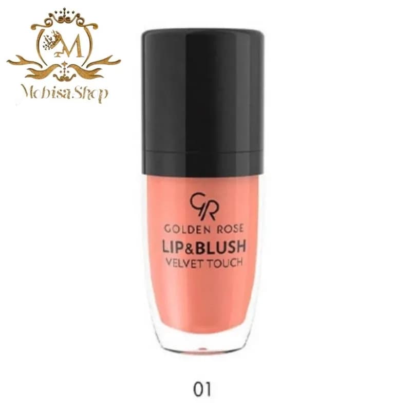 رژ لب و گونه مایع ولوت گلدن رز golden rose شماره 01 | رژینا رژ لب و گونه مایع ولوت گلدن رز golden rose شماره 01