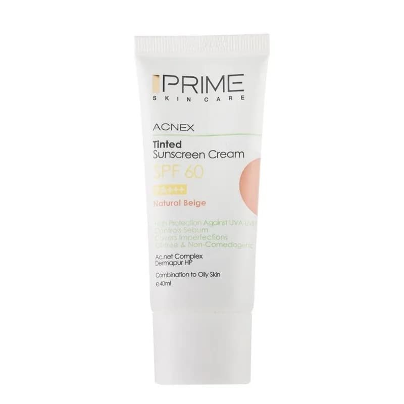 ضد آفتاب رنگی پرایم مدل Oil Free با SPF60 مناسب پوست چرب بژ روشن | رژینا ضد آفتاب رنگی پرایم مدل Oil Free با SPF60 مناسب پوست چرب بژ روشن