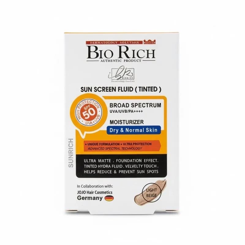 ضد آفتاب رنگی بایوریچ مدل Sunrich با SPF50 مناسب پوست چرب و مختلط ومستعد آکنه | رژینا ضد آفتاب رنگی بایوریچ مدل Sunrich با SPF50 مناسب پوست چرب و مختلط ومستعد آکنه