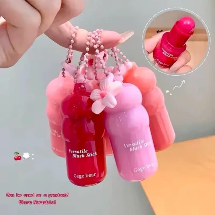 رژگونه استیکی پینترستی آویزدار برند Gege bear | رژینا رژگونه استیکی پینترستی آویزدار برند Gege bear