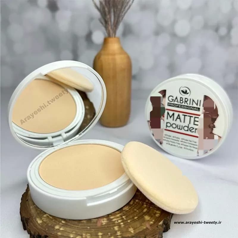 پنکک مات و مخملی گابرینی مدل Matte Powder | رژینا پنکک مات و مخملی گابرینی مدل Matte Powder