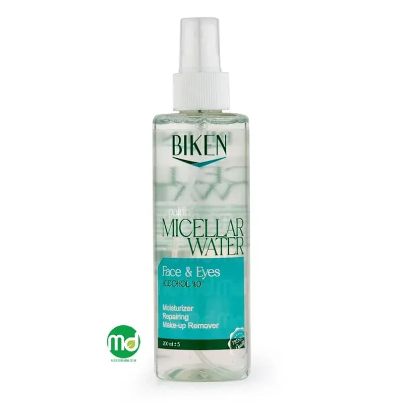 میسلار واتر پاک کننده آرایش پوست خشک بیکن 200mlbiken moisturizer face eyes repairing micellar water | رژینا میسلار واتر پاک کننده آرایش پوست خشک بیکن 200mlbiken moisturizer face eyes repairing micellar water