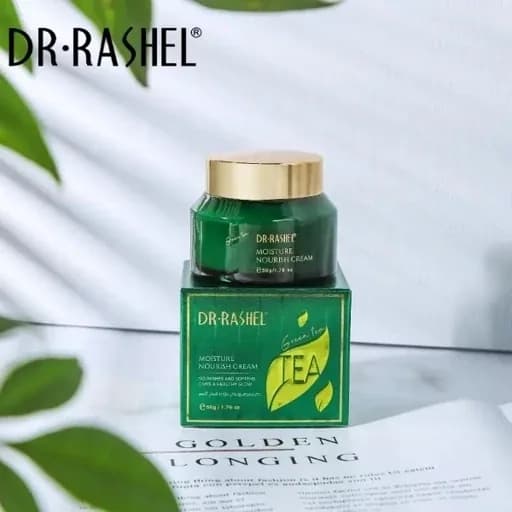 کرم صورت چای سبز دکتر راشل 50 گرم آبرسان و مرطوب کننده قوی
