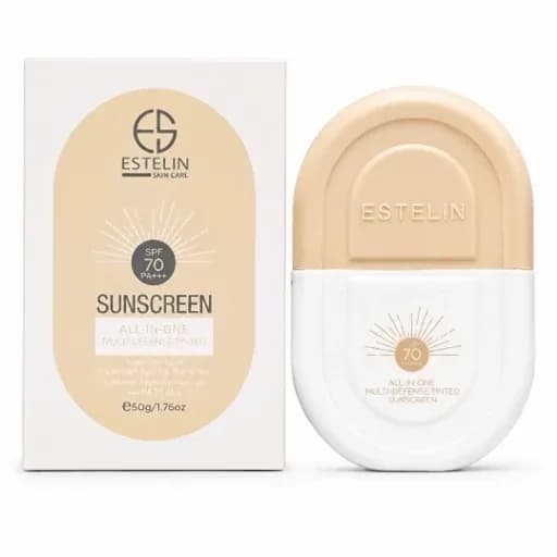 ضد آفتاب رنگی استلین اورجینال حجم 50 گرم spf70 ضد لک و تنظیم کننده چربی پوست بافت سبک و بدون کاور | رژینا ضد آفتاب رنگی استلین اورجینال حجم 50 گرم spf70 ضد لک و تنظیم کننده چربی پوست بافت سبک و بدون کاور