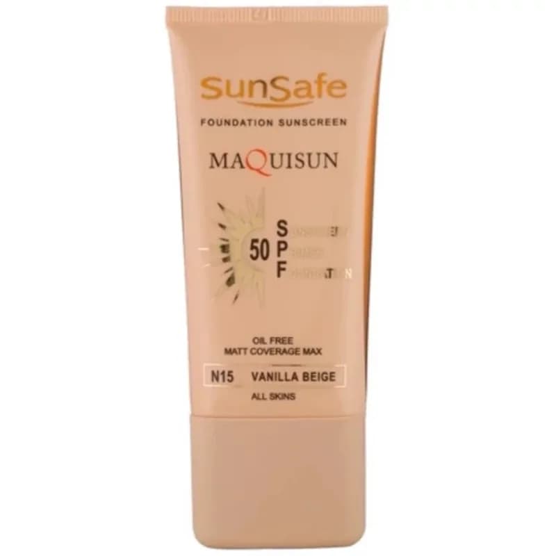 ضد آفتاب سان سیف رنگی SPF50 مدل MAQUISUN | رژینا ضد آفتاب سان سیف رنگی SPF50 مدل MAQUISUN