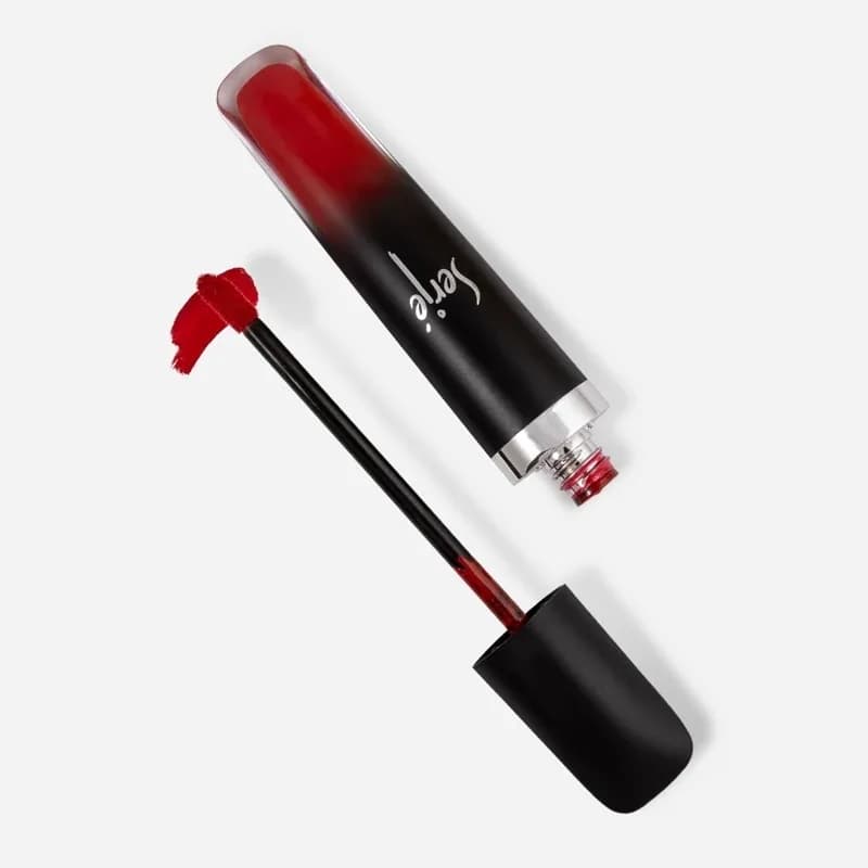 رژ لب مایع مخملی مات سرژه کد 101 (Classic Red)