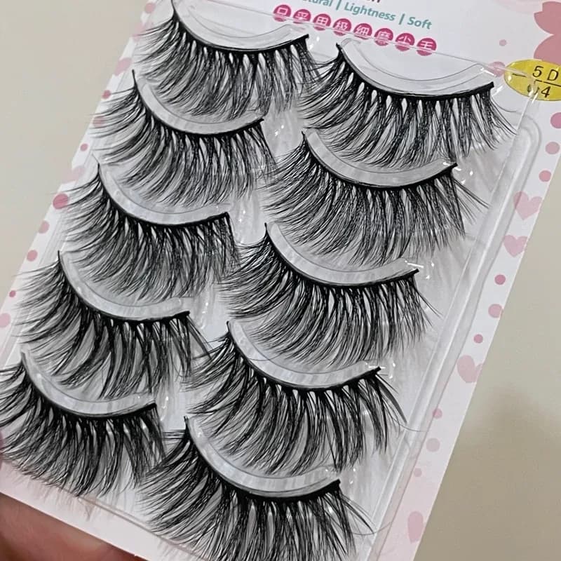 مژه مصنوعی عروسکی گربه ای 5بعدی مژه ابریشمی مژه میکاپ | رژینا مژه مصنوعی عروسکی گربه ای 5بعدی مژه ابریشمی مژه میکاپ