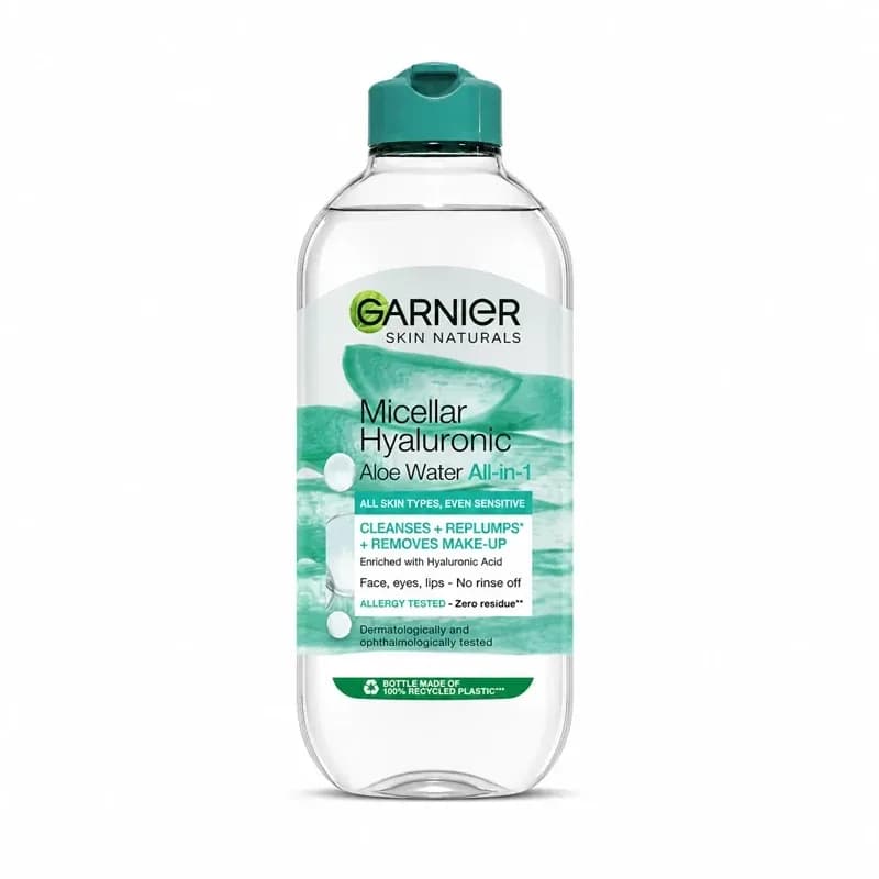 میسلار واتر پوست دهیدراته و حساس هیالورونیک آلوئه Hyaluronic Aloe Water مدل All-in-1 حجم 400 میل