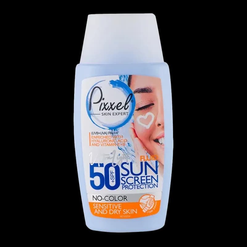 کرم ضد آفتاب بی رنگ پوست خشک و حساس پیکسل +SPF50