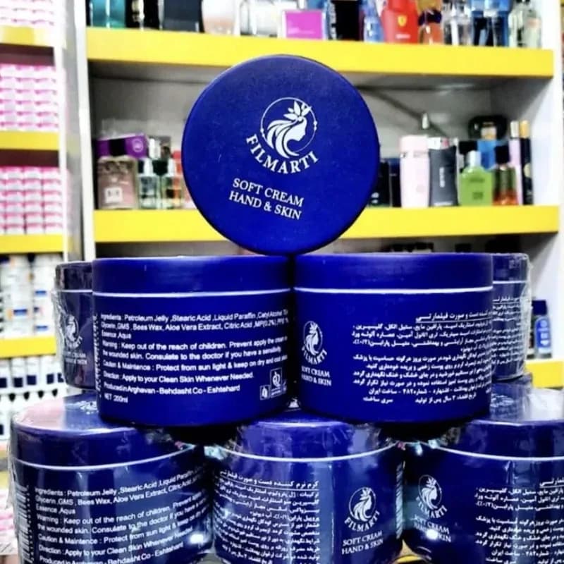 کرم مرطوب کننده دست و صورت فیلمارتی | رژینا کرم مرطوب کننده دست و صورت فیلمارتی