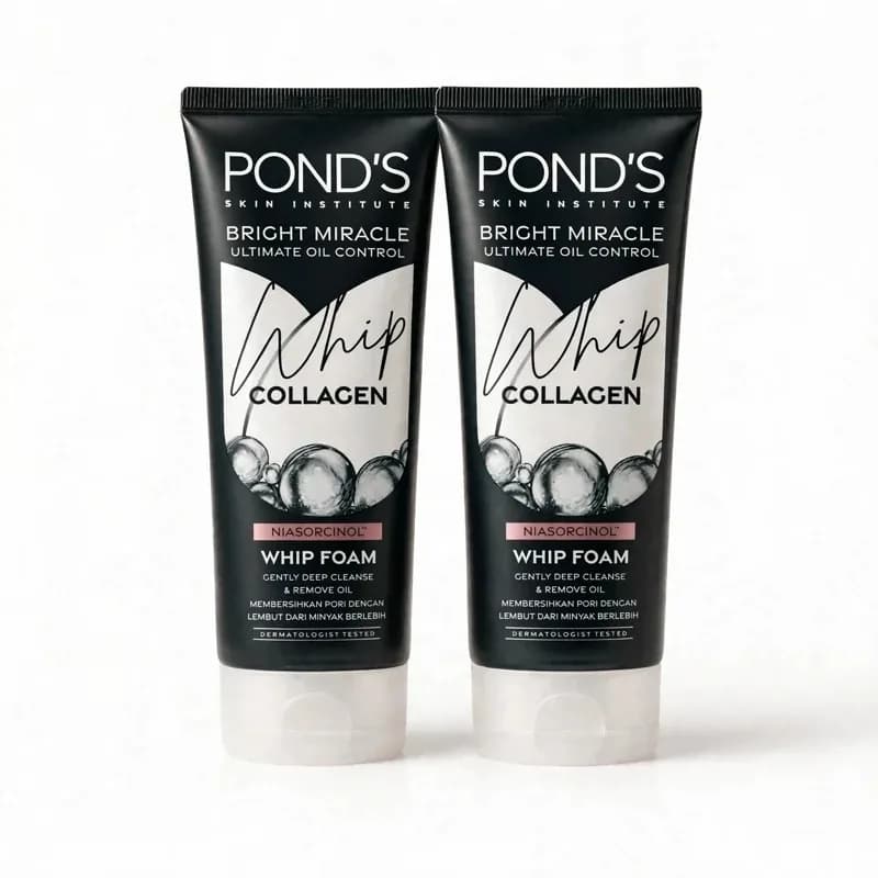 فوم شستشوی صورت ذغالی پوندز PONDS مدل whip Collagen حجم 100 میل | رژینا فوم شستشوی صورت ذغالی پوندز PONDS مدل whip Collagen حجم 100 میل