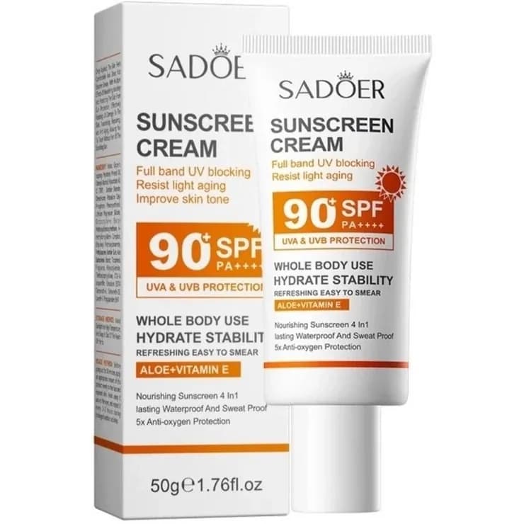 کرم ضد آفتاب SPF90 سادور ( آرایشی هوتران) | رژینا کرم ضد آفتاب SPF90 سادور ( آرایشی هوتران)