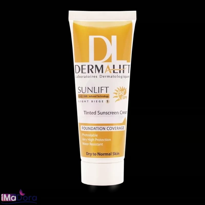 کرم ضد آفتاب درمالیفت مناسب پوست خشک و معمولی +SPF50