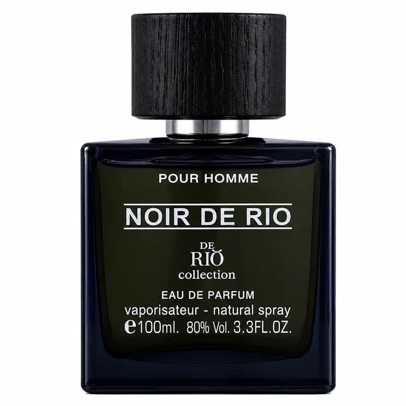 عطر مردانه ریو کالکشن نویر دریو رایحه گرم و تلخ چوبی با حجم 100 میل (لالیک انکر نویر)