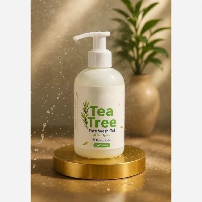 ژل شستشوی صورت درخت چای | رژینا ژل شستشوی صورت درخت چای