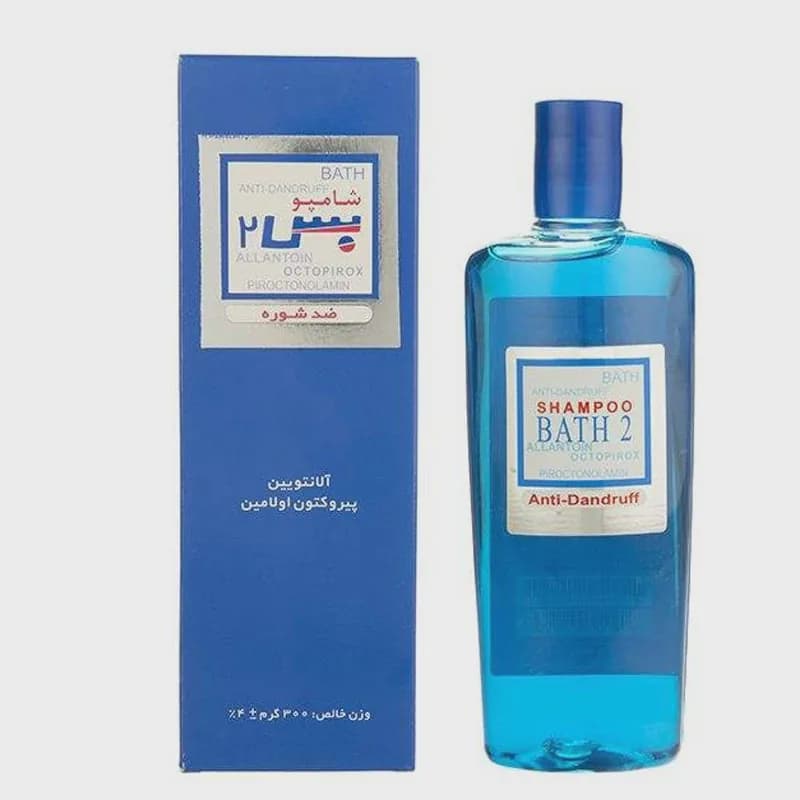 شامپو مو بس 2 ضد شوره حاوی آلاتونین و پیروکتون اولامین حجم 300 میلی لیتر