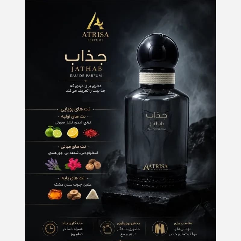عطر گرمی جذاب(jathab)، پخش بوی قوی | رژینا عطر گرمی جذاب(jathab)، پخش بوی قوی