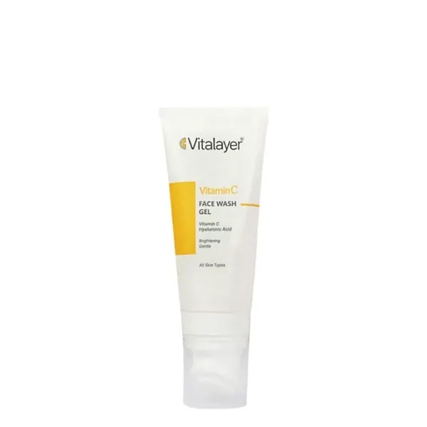 ژل شستشوی صورت ویتامین سی ویتالیر Vitamin C Face Wash 200 ml Vitalayer — همراه با فیس براش | رژینا ژل شستشوی صورت ویتامین سی ویتالیر Vitamin C Face Wash 200 ml Vitalayer — همراه با فیس براش