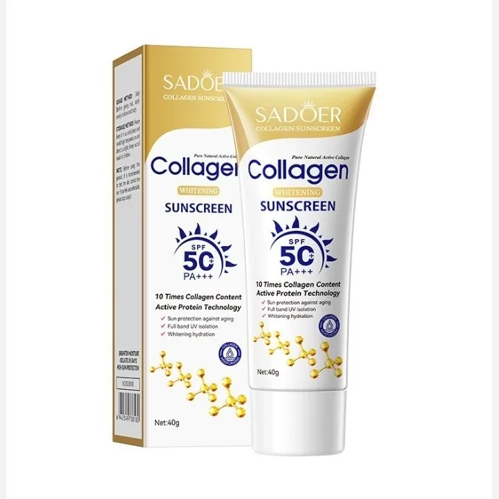 کرم ضد افتاب 40 میل کلاژن سفید کننده spf50 سادور — | رژینا کرم ضد افتاب 40 میل کلاژن سفید کننده spf50 سادور —
