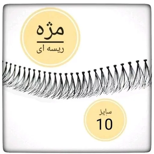 مژه مصنوعی ریسه ای سایز 10 ابریشمی — | رژینا مژه مصنوعی ریسه ای سایز 10 ابریشمی —