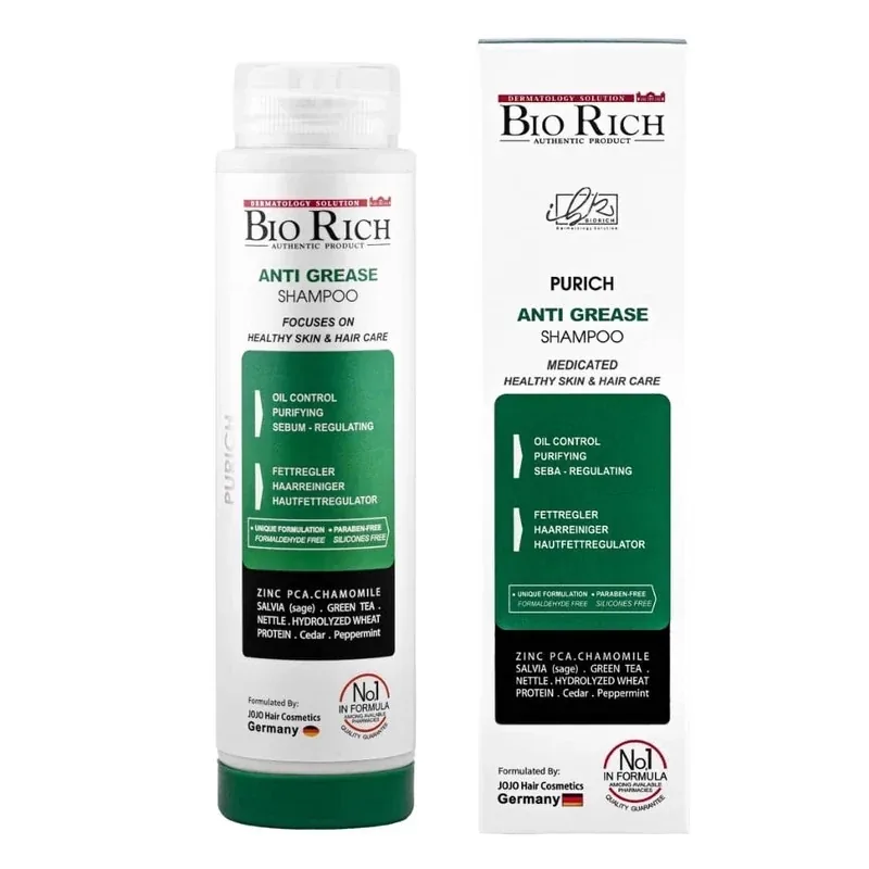 شامپو موی چرب بایوریچ مدل anti dandruff حجم 250 میل — | رژینا شامپو موی چرب بایوریچ مدل anti dandruff حجم 250 میل —